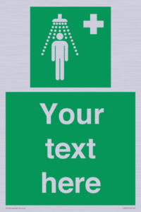 Custom Safety Shower Sign